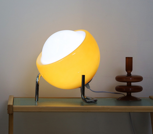 Amber Orb Table Lamp