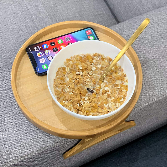 Foldable Bamboo Storage Tray with Legs