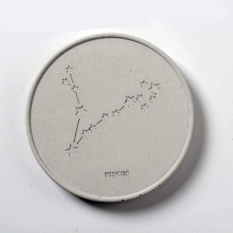 Concrete Round Constellation Coaster Silicone Mold