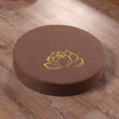 Lotus Embroidered Floor Cushion