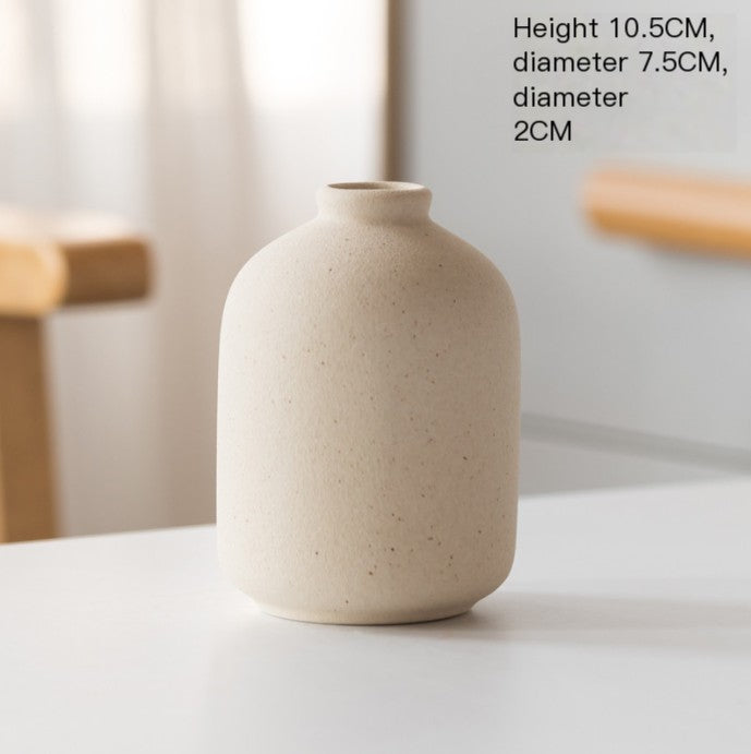 Nordic Glazed Ceramic Vase