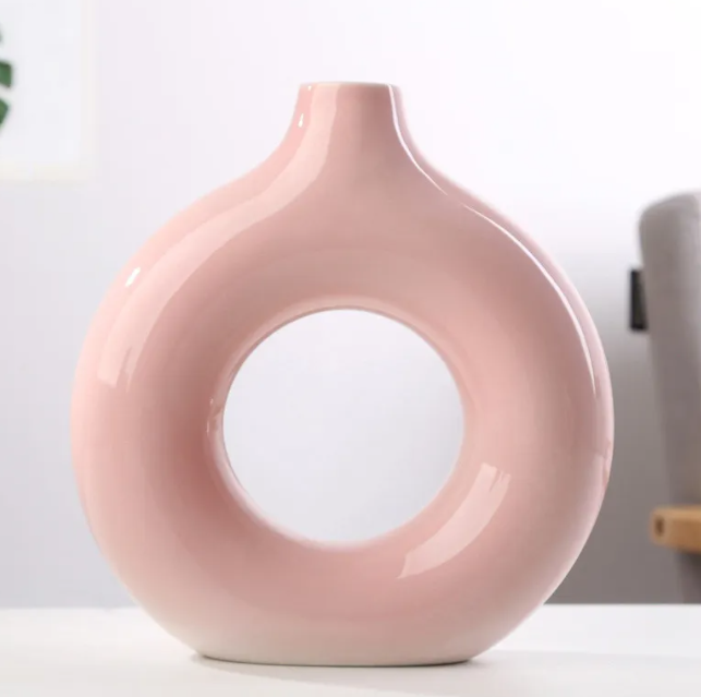 Frosted Ceramic Vase — Small, Medium, or Large