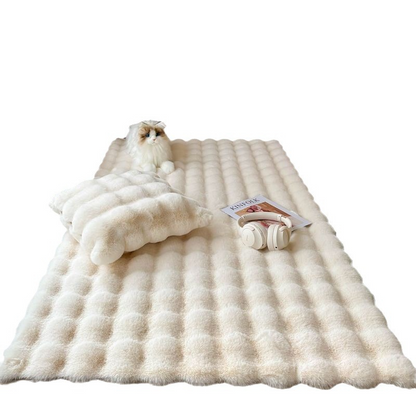 Bubble Velvet Floor Mat — 90 × 180 cm