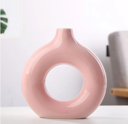 Frosted Ceramic Vase — Small, Medium, or Large