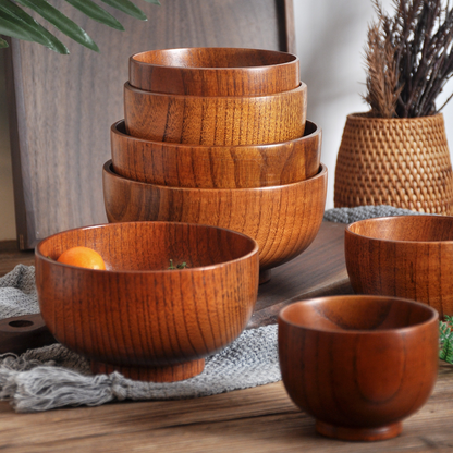 Japanese Jujube Wood Bowl — 9 Sizes
