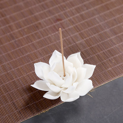 Lotus Ceramic Incense Holder