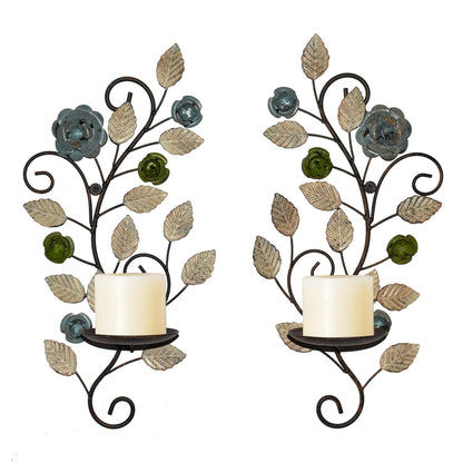 Antique Wall Sconces Candle Holder Set of 2