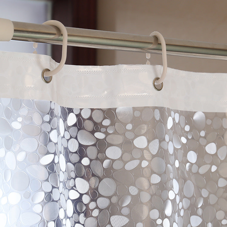 Transparent Waterproof EVA/PEVA Shower Curtain with Magnets