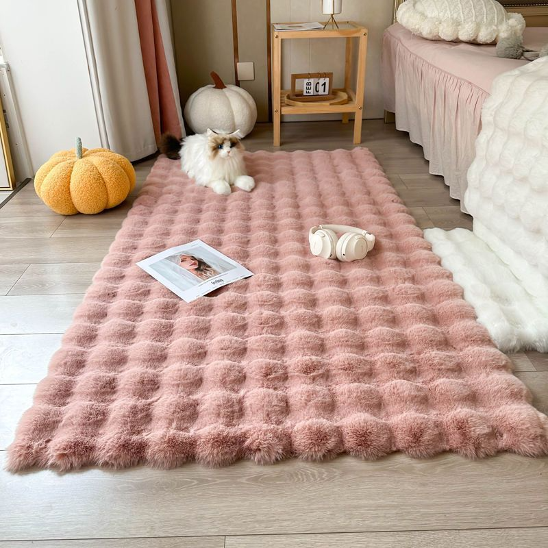 Bubble Velvet Floor Mat — 90 × 180 cm