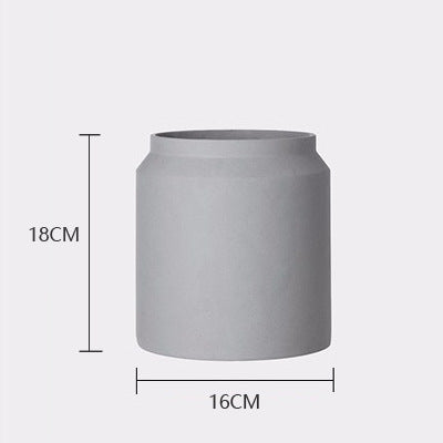 Soren Sand-Finish Cement Planter