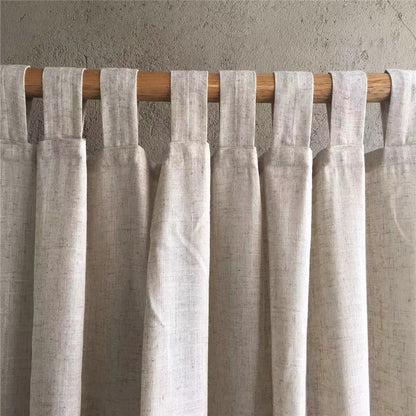 Natural Flax Curtain Panel