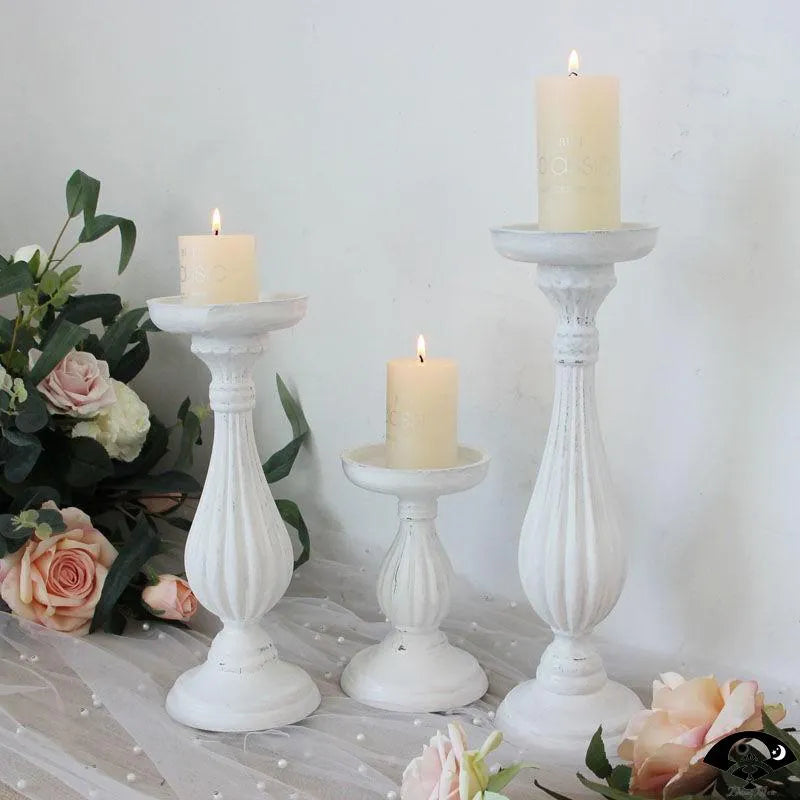 Sculpted Pedestal Candle Holder