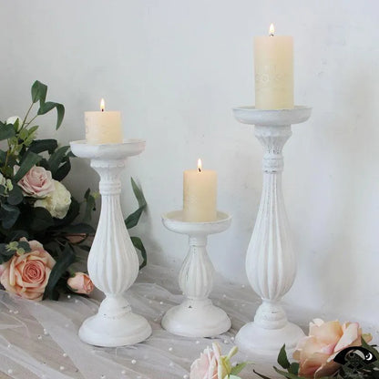 Sculpted Pedestal Candle Holder
