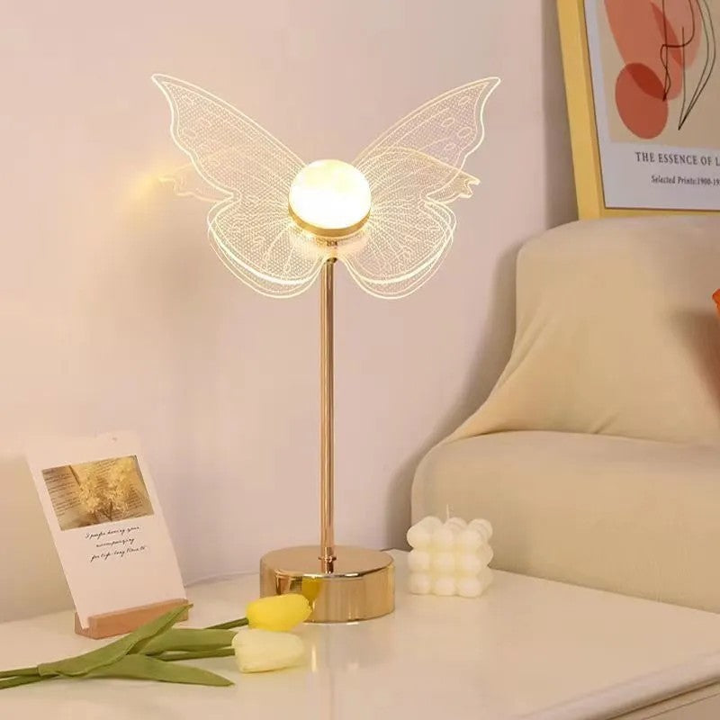 Butterfly and Floral Night Light — Touch or Remote Dimming