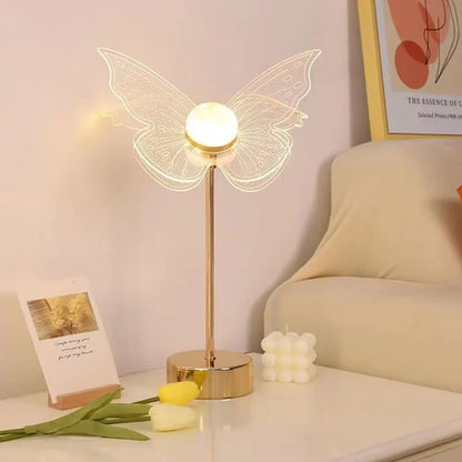 Butterfly and Floral Night Light — Touch or Remote Dimming
