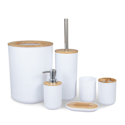 Bamboo-Accent Bathroom Set
