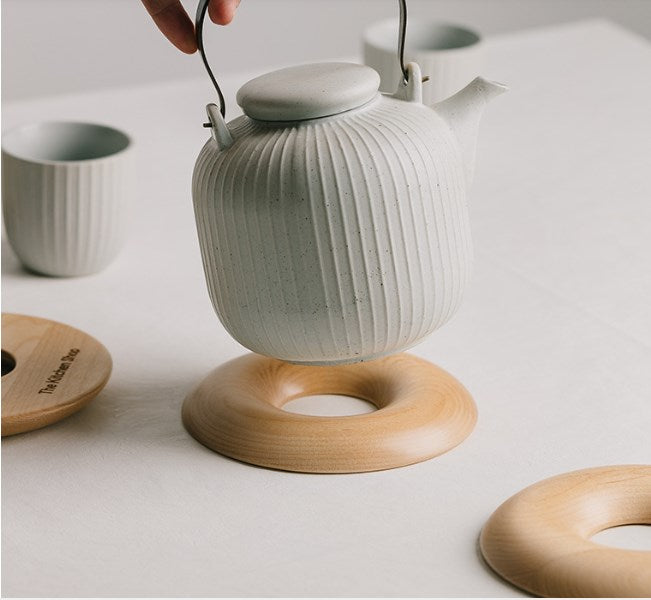 White Birch Pot Holder Coaster — 15cm