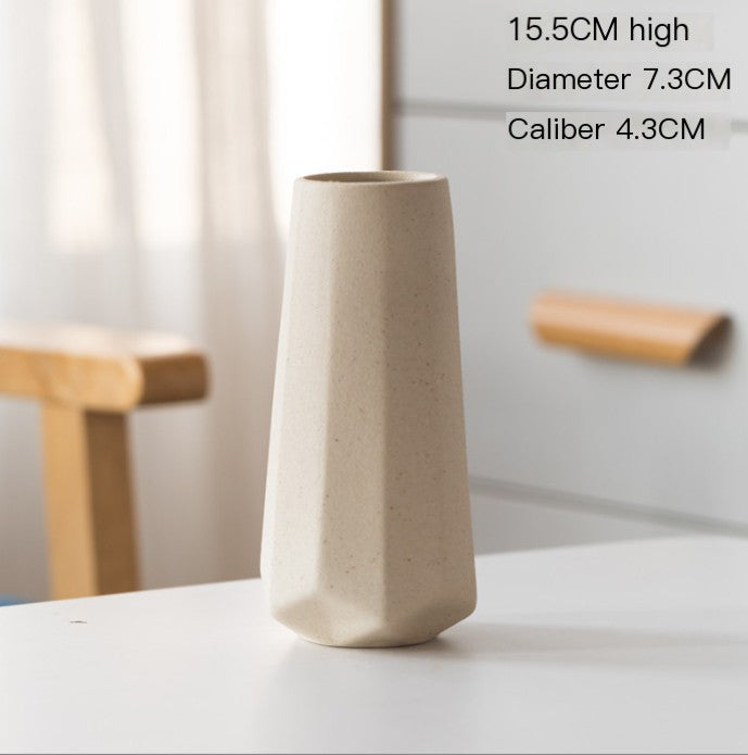 Nordic Glazed Ceramic Vase