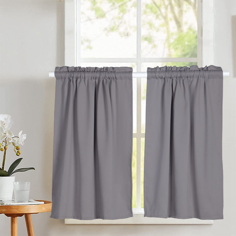 Solid Café Curtain