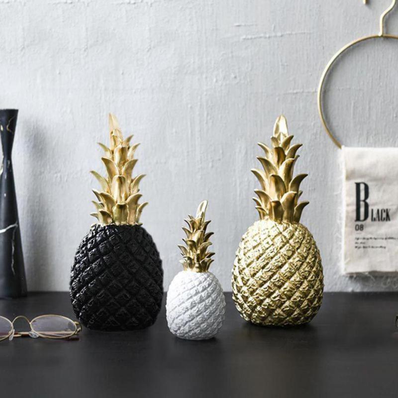 Gold Pineapple Resin Ornament