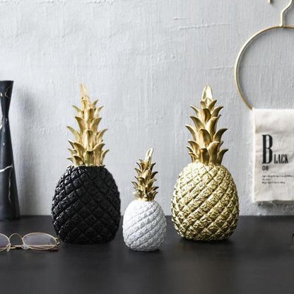 Gold Pineapple Resin Ornament