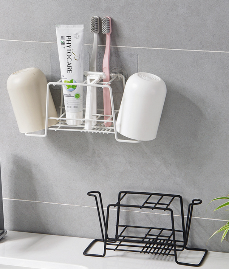 Wall-Mounted Toothbrush Organizer