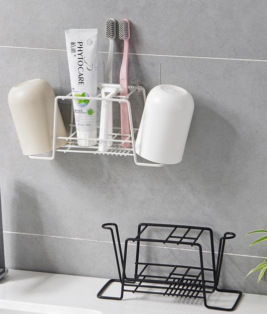Wall-Mounted Toothbrush Organizer