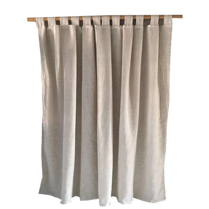 Natural Flax Curtain Panel