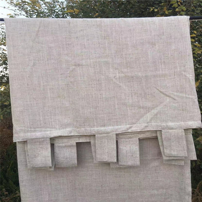 Natural Flax Curtain Panel