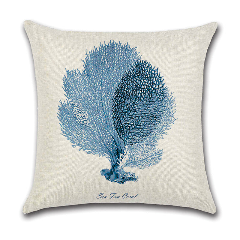 Coastal Sketch Pillow Cover