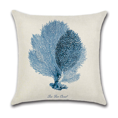 Coastal Sketch Pillow Cover
