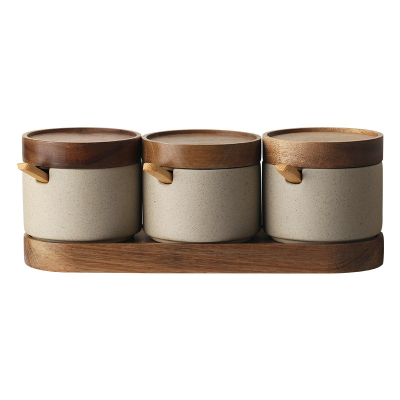 Speckled Ceramic Seasoning Jar Set