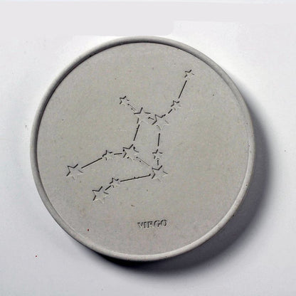 Concrete Round Constellation Coaster Silicone Mold