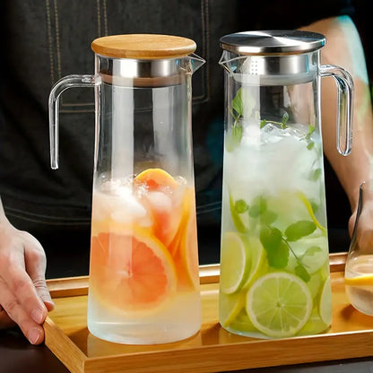 Slimline Lidded Water Pitcher