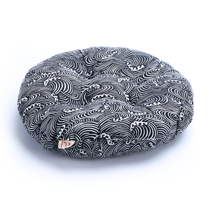 Japanese-Inspired Round Floor Cushion