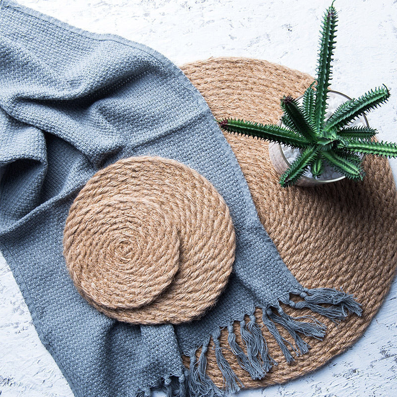 Thick Round Heat-Resistant Kitchen Table Mat