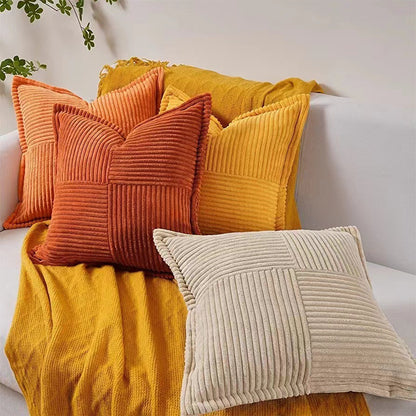 Nordic Corduroy Flying Pillow Cushion Cover