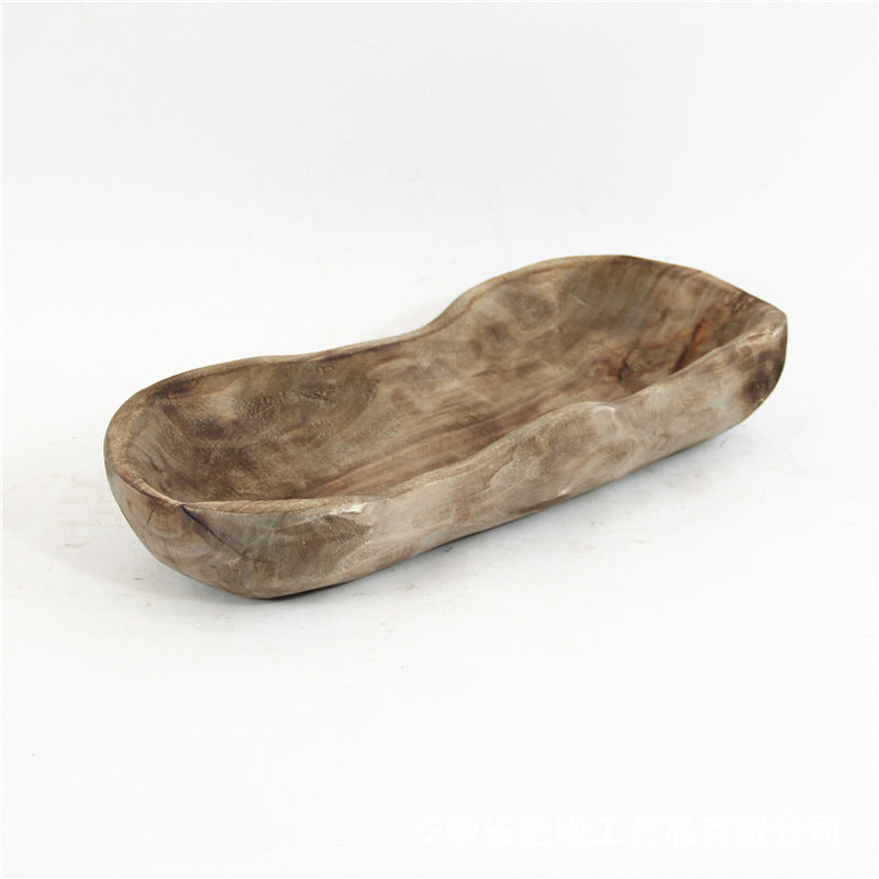 Organic Carved Wood Tray