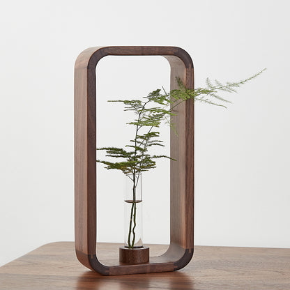 Walnut Frame Bud Vase