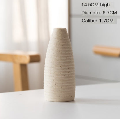 Nordic Glazed Ceramic Vase