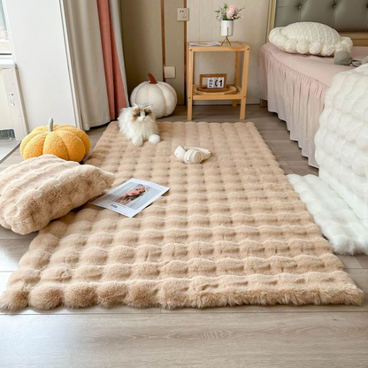 Bubble Velvet Floor Mat — 90 × 180 cm