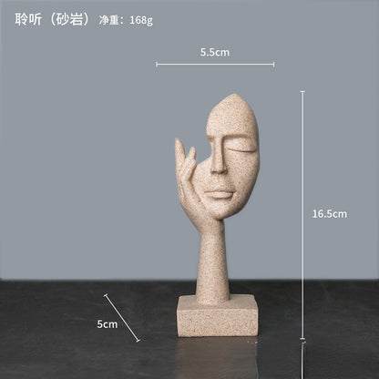 Abstract Character Statue - Nordic Luxury Desktop Decor