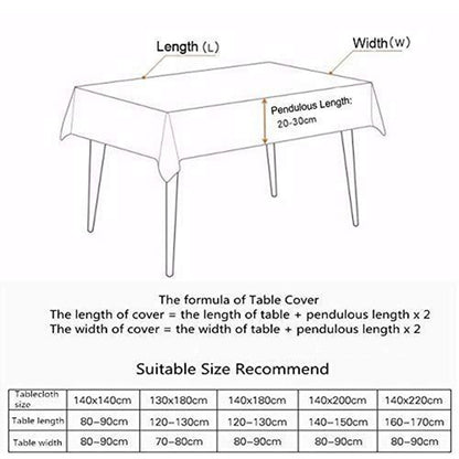 Nordic Waterproof Geometric Rectangular Tablecloth