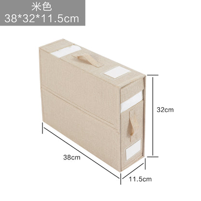 Fabric Bedding Storage Box Set for Closet (4 Pieces)