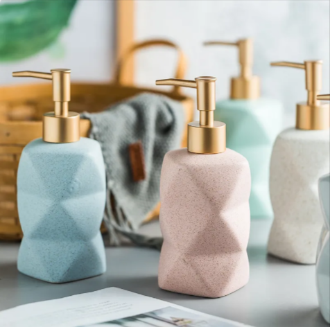 Sculpted Ceramic Soap Dispenser