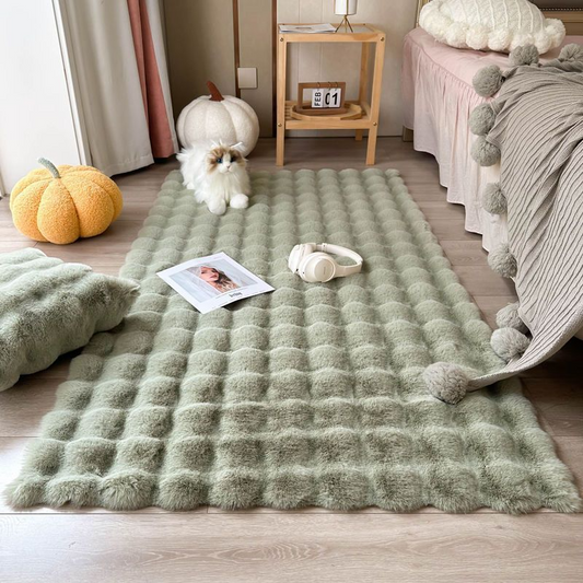 Bubble Velvet Floor Mat — 90 × 180 cm