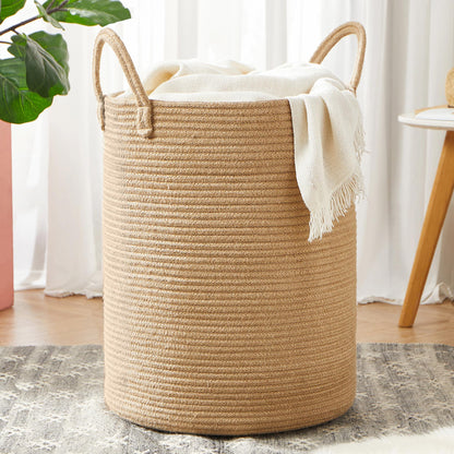 Jute Rope Laundry Basket — 62L