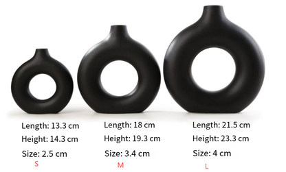 Frosted Ceramic Vase — Small, Medium, or Large