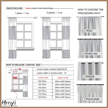 Nordic Minimalist Curtains with Heat Insulation