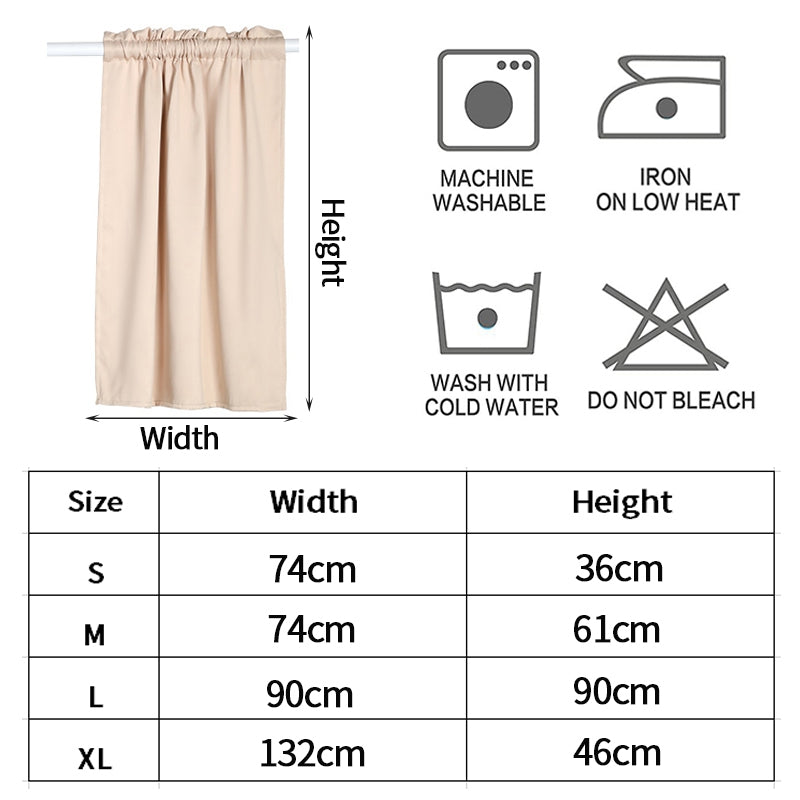 Solid Café Curtain